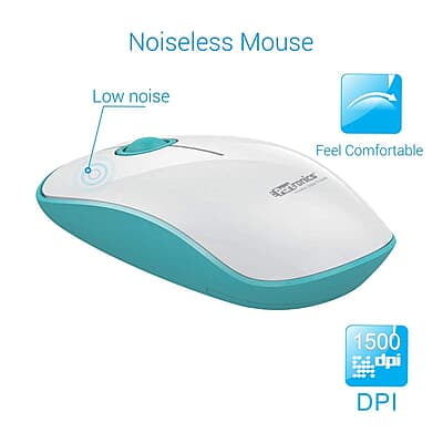 Portronics Key2-A Combo of Multimedia Wireless Keyboard & Mouse, Compact Light-Weight for PCs, Laptops and Smart TV