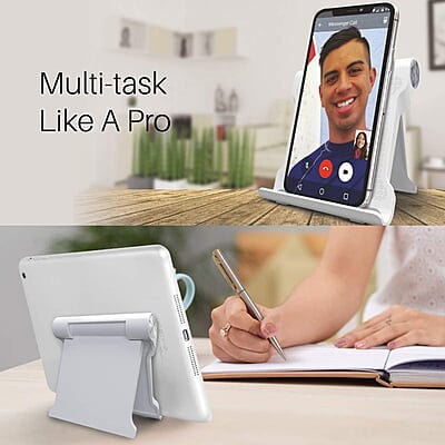 Portronics Modesk 200 Universal Mobile Phone Tabletop Stand for Desktop Table for All Device Size Upto 7 Inch Portronics Modesk 200 Universal Mobile Phone Tabletop Stand for Desktop Table for All Device Size Upto 7 Inch
