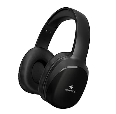 ZEBRONICS Thunder PRO Over Ear Wireless Headphone with Dual Pairing, Gaming Mode, ENC, Bluetooth, Call Function, Aux, Micro SD, Voice Assistant, Deep Bass, Up to 60h Backup ZEBRONICS Thunder PRO Over Ear Wireless Headphone with Dual Pairing, Gaming Mode, ENC, Bluetooth, Call Function, Aux, Micro SD, Voice Assistant, Deep Bass, Up to 60h Backup