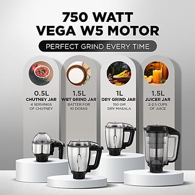Preethi Zodiac Cosmo MG236 Mixer Grinder 750 watt with 5 Jars Preethi Zodiac Cosmo MG236 Mixer Grinder 750 watt with 5 Jars