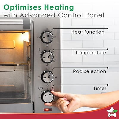 Wonderchef Oven Toaster Griller - 48 litres 6-Stage Heat Selection Bake, Grill, Roast Wonderchef Oven Toaster Griller - 48 litres 6-Stage Heat Selection Bake, Grill, Roast