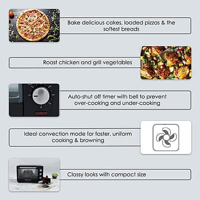 Wonderchef Oven Toaster Griller (OTG) - 19 litres Multi-Stage Heat Selection Bake, Grill, Roast Wonderchef Oven Toaster Griller (OTG) - 19 litres Multi-Stage Heat Selection Bake, Grill, Roast
