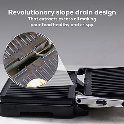 Wonderchef Sanjeev Kapoor Tandoor Family Size Plus  Electric Contact Grill & Sandwich Maker 1800 Watt