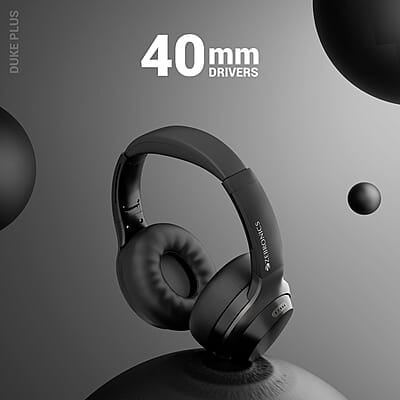 ZEBRONICS Duke Plus, Wireless Over Ear Headphone with ANC, ENC, Gaming Mode, Dual Pairing, Rapid Charge, Upto 70* Hours Backup, Bluetooth v5.4, AUX, Comfortable Earcushion, Deep Bass ZEBRONICS Duke Plus, Wireless Over Ear Headphone with ANC, ENC, Gaming Mode, Dual Pairing, Rapid Charge, Upto 70* Hours Backup, Bluetooth v5.4, AUX, Comfortable Earcushion, Deep Bass