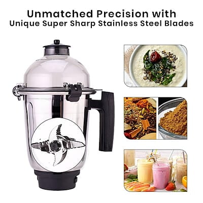 Wonderchef Regalia Mixer Grinder 750W, 230V~50Hz, 3 Stainless Steel Jars