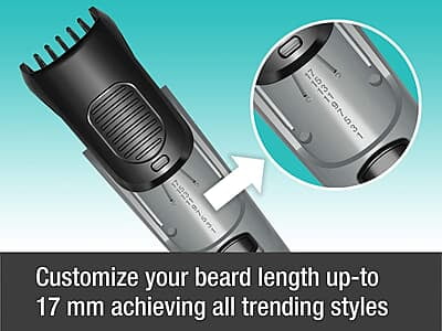 Havells Bt5100C Rechargeable Beard Trimmer with Hypoallergenic Blades; Zero Trim with 0.5 Mm Precision;Upto 17Mm Length Setting Havells Bt5100C Rechargeable Beard Trimmer with Hypoallergenic Blades; Zero Trim with 0.5 Mm Precision;Upto 17Mm Length Setting