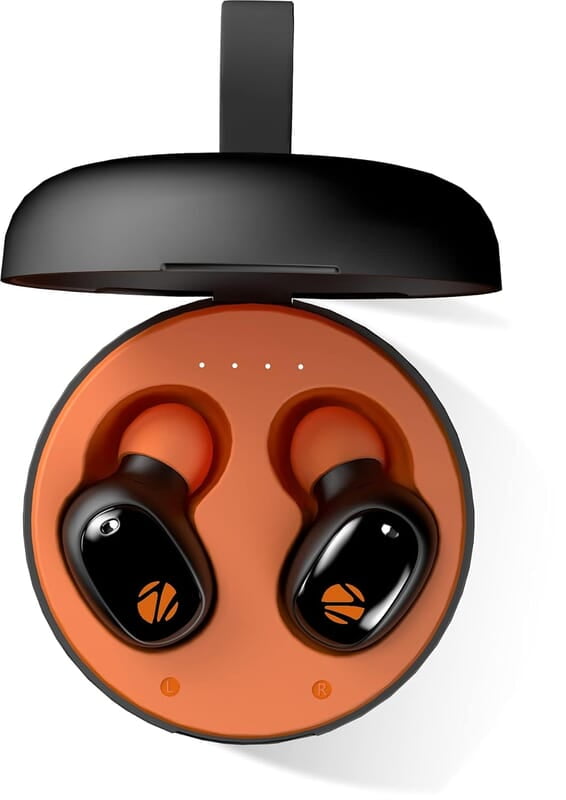 ZEBRONICS ZEB-SOUND BOMB 1 TWS Earbuds with BT5.0, Up to 12H Playback, Touch Controls, Voice Assistant, Splash Proof with Type C Portable Charging Case ZEBRONICS ZEB-SOUND BOMB 1 TWS Earbuds with BT5.0, Up to 12H Playback, Touch Controls, Voice Assistant, Splash Proof with Type C Portable Charging Case