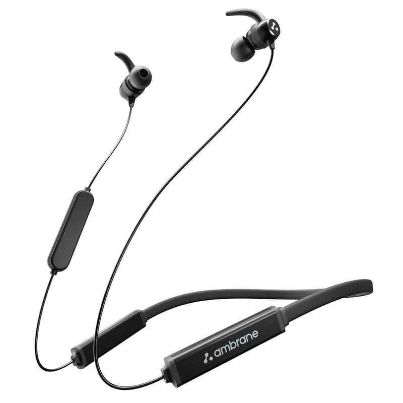 Ambrane Bassband Hyper Wireless Earphones with 27Hrs Playtime,3Hrs Playtime in 10 Mins Charge,Boostedbass Sound,Multifunctional Controls,Voice Assistance,Ipx4 Ambrane Bassband Hyper Wireless Earphones with 27Hrs Playtime,3Hrs Playtime in 10 Mins Charge,Boostedbass Sound,Multifunctional Controls,Voice Assistance,Ipx4