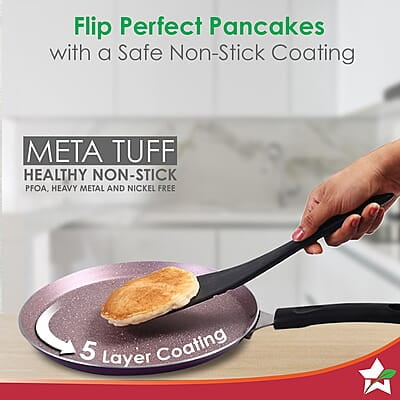 Wonderchef Valencia Non-Stick 28 Cm Dosa Tawa Cool Touch Bakelite Handle Wonderchef Valencia Non-Stick 28 Cm Dosa Tawa Cool Touch Bakelite Handle