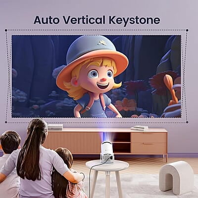 Portronics Beem 440 Smart LED Projector with 720p HD Resolution 2000 Lumens, Screen Mirroring, 3 Watts Speaker