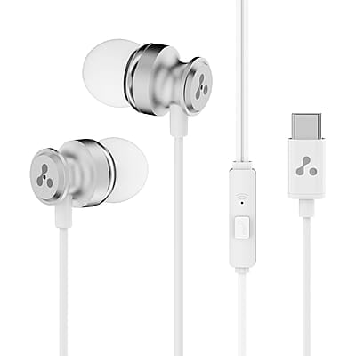 Ambrane Type-C Wired Earphones, 10Mm Bass Drivers, Inline Controls for Type C Smartphones, Iphone 15 & Laptop, 1.2M Braided Anti Tangle Wire with Mic for Clear Calling Stringz 03 Ambrane Type-C Wired Earphones, 10Mm Bass Drivers, Inline Controls for Type C Smartphones, Iphone 15 & Laptop, 1.2M Braided Anti Tangle Wire with Mic for Clear Calling Stringz 03