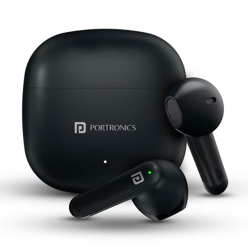 Portronics Harmonics Twins S18 in Ear TWS Earbuds with 30H Playtime, in Built HD Mic