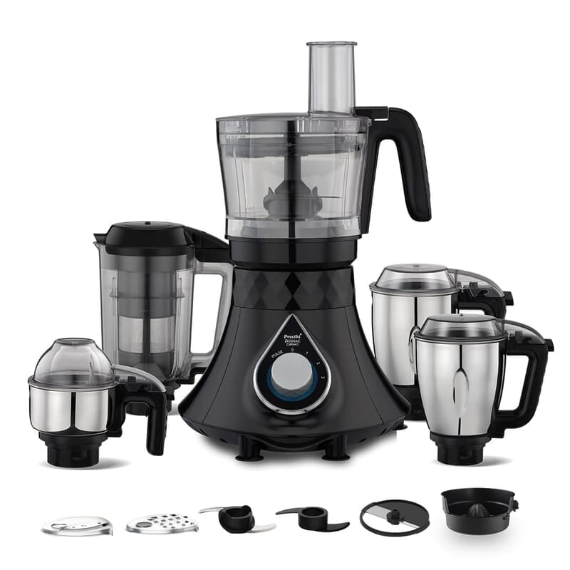 Preethi Zodiac Cosmo MG236 Mixer Grinder 750 watt with 5 Jars Preethi Zodiac Cosmo MG236 Mixer Grinder 750 watt with 5 Jars