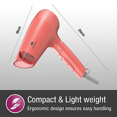 Havells HD2223 1200 Watts Foldable & Travel Friendly Hair Dryer, 3 Heat (Hot/Cool/Warm) Settings Havells HD2223 1200 Watts Foldable & Travel Friendly Hair Dryer, 3 Heat (Hot/Cool/Warm) Settings