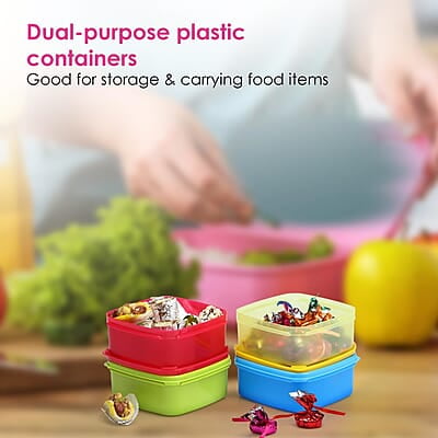 Varmora V Fresh 650 ml Set of 7 FDA Approved BPA-Free Fun Colors Fresh and Hygienic Food Storage Container Varmora V Fresh 650 ml Set of 7 FDA Approved BPA-Free Fun Colors Fresh and Hygienic Food Storage Container