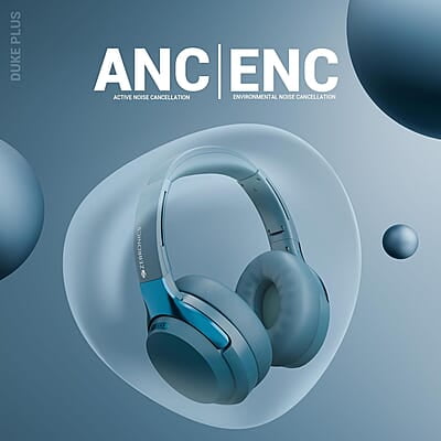 ZEBRONICS Duke Plus, Wireless Over Ear Headphone with ANC, ENC, Gaming Mode, Dual Pairing, Rapid Charge, Upto 70* Hours Backup, Bluetooth v5.4, AUX, Comfortable Earcushion, Deep Bass ZEBRONICS Duke Plus, Wireless Over Ear Headphone with ANC, ENC, Gaming Mode, Dual Pairing, Rapid Charge, Upto 70* Hours Backup, Bluetooth v5.4, AUX, Comfortable Earcushion, Deep Bass
