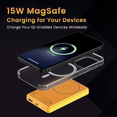 Portronics Luxcell Wireless Mini 10k 10000mAh 15W Magnetic Wireless Fast Charging Smallest Power Bank with 22.5 Wired Output Portronics Luxcell Wireless Mini 10k 10000mAh 15W Magnetic Wireless Fast Charging Smallest Power Bank with 22.5 Wired Output