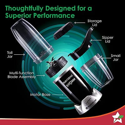 Wonderchef Nutri-blend Storm 1200W 22000 RPM Sharp 6-wing Stainless Steel Blade Wonderchef Nutri-blend Storm 1200W 22000 RPM Sharp 6-wing Stainless Steel Blade