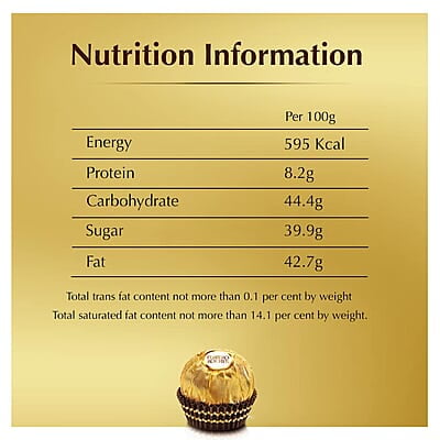Ferrero Rocher 16 Pieces Hazelnut Chocolate With Birthday Greeting Card 200 Gms