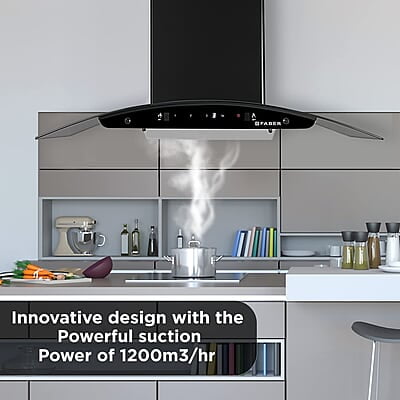 Faber 90cm 1200 m3/hr, Autoclean Chimney Filterless Touch & Gesture Control Faber 90cm 1200 m3/hr, Autoclean Chimney Filterless Touch & Gesture Control