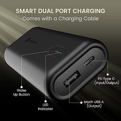 Portronics Power Pod 10K Advanced 10000 mAh Smallest Power Bank with 22.5W Max Output Portronics Power Pod 10K Advanced 10000 mAh Smallest Power Bank with 22.5W Max Output