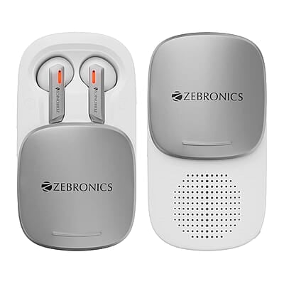 ZEBRONICS Sound Bomb X1 3-in-1 Wireless Bluetooth v5.0 In Ear Earbuds + Speaker Combo with 30 Hour Backup, Built-in LED Torch, Call Function, Voice Asst, Type C and Splash Proof Portable Design ZEBRONICS Sound Bomb X1 3-in-1 Wireless Bluetooth v5.0 In Ear Earbuds + Speaker Combo with 30 Hour Backup, Built-in LED Torch, Call Function, Voice Asst, Type C and Splash Proof Portable Design
