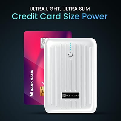 Portronics Zapcell 10k 10000mAh 22.5W Pocket Size Powerbank With Compact And Light Weight Design Portronics Zapcell 10k 10000mAh 22.5W Pocket Size Powerbank With Compact And Light Weight Design