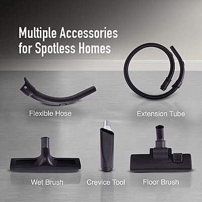 KENT Wet and Dry Vacuum Cleaner KSL 612 1200 W Blower Function Flexible hose Extension tube Crevice tool Floor brush Wet brush Filter bag