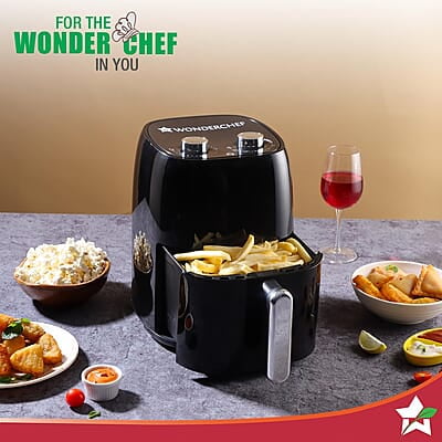Wonderchef Neo Manual Air Fryer  4.5 Litres 1500 Watts Compact Design Time and Temperature Control