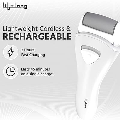 Lifelong Callus Remover for Feet Foot Scrubber for Dead Skin, 3 Changeable Roller Heads, Foot Scrubber Lifelong Callus Remover for Feet Foot Scrubber for Dead Skin, 3 Changeable Roller Heads, Foot Scrubber