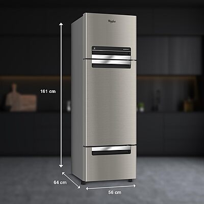 Whirlpool 235 L Frost Free Triple-Door Refrigerator Whirlpool 235 L Frost Free Triple-Door Refrigerator