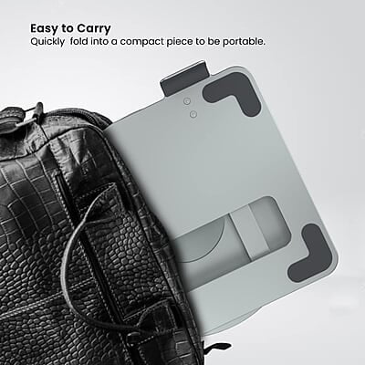 Portronics My Buddy K8 Portable Laptop Stand with 360° Rotating Base, Posture Support, Adjustable Height