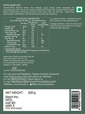 SMOOR Premium Butter Cookies Crunchy & Sweet Gourmet Cookie Biscuits 200g SMOOR Premium Butter Cookies Crunchy & Sweet Gourmet Cookie Biscuits 200g