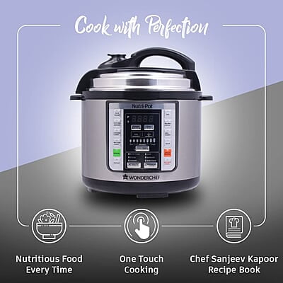 Wonderchef Nutri-Pot Electric Pressure Cooker with 7-in-1 Functions 3L capacity Wonderchef Nutri-Pot Electric Pressure Cooker with 7-in-1 Functions 3L capacity