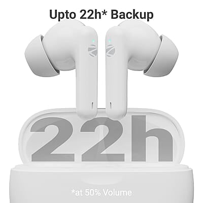 ZEBRONICS Beetles in-Ear Wireless Earbuds, Bluetooth v5.4, 22* Hours Backup, Environmental Noise Cancellation, Gaming Mode, Touch Control, Voice Assistant Support ZEBRONICS Beetles in-Ear Wireless Earbuds, Bluetooth v5.4, 22* Hours Backup, Environmental Noise Cancellation, Gaming Mode, Touch Control, Voice Assistant Support