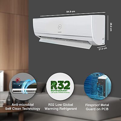 Godrej 1.4 Ton 3 Star, 5-in-1 Convertible Cooling, Inverter Split AC Godrej 1.4 Ton 3 Star, 5-in-1 Convertible Cooling, Inverter Split AC
