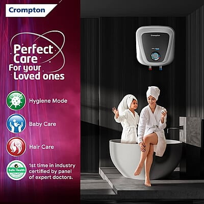 Crompton Solarium Care 10-L 5 Star Storage Water Heater (Geyser) with Rust Proof Plastic Body Crompton Solarium Care 10-L 5 Star Storage Water Heater (Geyser) with Rust Proof Plastic Body