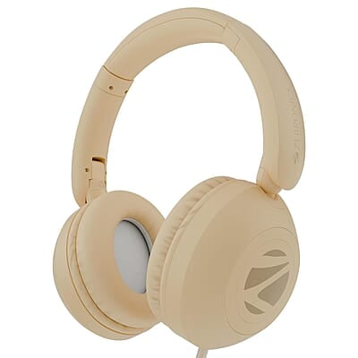 Zebronics BOOM Wired Headphone, Over Ear, in-Line MIC, Foldable, 1.5 meter Cable, for 3.5mm (Mobile | Tablet | Laptop | MAC), Soft Cushion, 40mm Drivers
