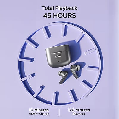 boAt Airdopes 91 Truly Wireless in Ear Ear Buds w/ 45 hrs Playtime, Beast Mode with 50 ms Low Latency, Dual Mics with ENx Tech, ASAP Charge, IWP Tech, IPX4 & Bluetooth v5.3 boAt Airdopes 91 Truly Wireless in Ear Ear Buds w/ 45 hrs Playtime, Beast Mode with 50 ms Low Latency, Dual Mics with ENx Tech, ASAP Charge, IWP Tech, IPX4 & Bluetooth v5.3