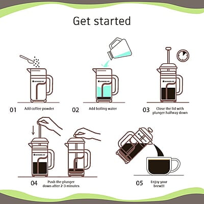 Wonderchef Regalia French Press Coffee Maker Brews in just 3 minutes 600ml Wonderchef Regalia French Press Coffee Maker Brews in just 3 minutes 600ml