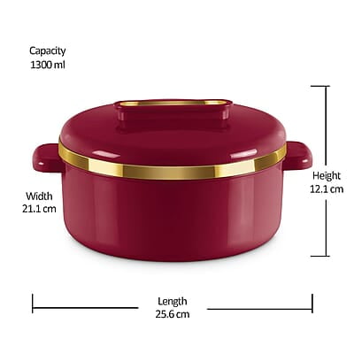 MILTON Curve 1500 Inner Stainless Steel Casserole, 1300 ml, Light Green