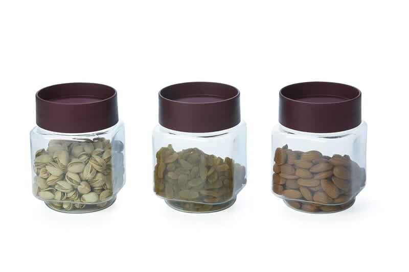 Varmora Store N Stack Square Storage Container Set Of 3 Assorted, 650 ml Varmora Store N Stack Square Storage Container Set Of 3 Assorted, 650 ml