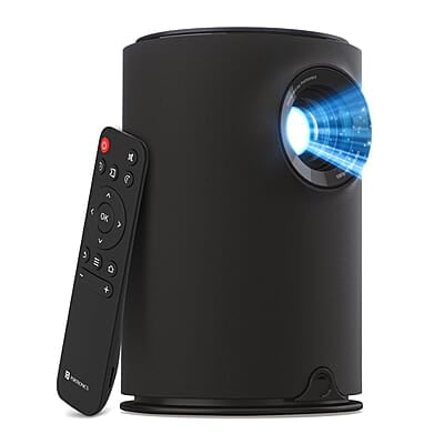 Portronics Beem 400 LED Projector with Wifi, 3600 Lumens (250 ANSI), 1080p HD Resolution, Up to 160 Inches Screen