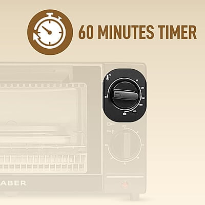 Faber 9L 1000W OTG Bake, Toast, Grill | Upper & Lower SS Heating Auto-Shut Off, Ready Bell Faber 9L 1000W OTG Bake, Toast, Grill | Upper & Lower SS Heating Auto-Shut Off, Ready Bell