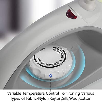 AGARO Eva Electric Dry Iron, 1000W, Non- Stick Coated Heavy Sole Plate AGARO Eva Electric Dry Iron, 1000W, Non- Stick Coated Heavy Sole Plate