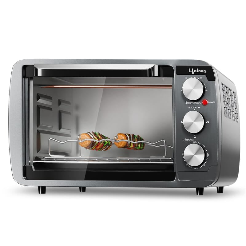 Lifelong OTG 25 Litre for Kitchen with Barbeque Tray - 1450W Oven Toaster Griller Machine Electric