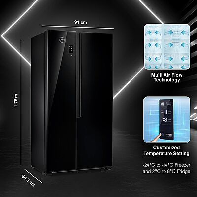 Godrej 564 L Multi Air Flow System, With Advanced Controls Frost Free Side-By-Side Refrigerator Godrej 564 L Multi Air Flow System, With Advanced Controls Frost Free Side-By-Side Refrigerator