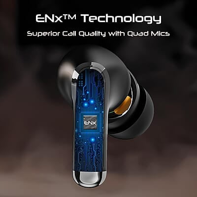 boAt Immortal 125 TWS in-Ear Earbuds w/up to 40 hrs Playtime, Quad Mics with ENx Tech, BEAST Mode with 40 ms Super Low Latency, ASAP Charge, IPX4 Resistance, RGB LED Lights, BT v5.3