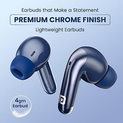 Portronics Harmonics Twins 28 ANC TWS in Ear Earbuds with Smart Touch Control, 50 Hours Playback, Quad Mic ENC Portronics Harmonics Twins 28 ANC TWS in Ear Earbuds with Smart Touch Control, 50 Hours Playback, Quad Mic ENC
