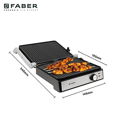 Faber 2200W 3-in-1 Panini Maker 180° BBQ Grill, Contact Griller & Panini/Sandwich Press Faber 2200W 3-in-1 Panini Maker 180° BBQ Grill, Contact Griller & Panini/Sandwich Press